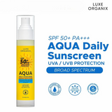 Luxe Organix Aqua Daily Sunscreen with SPF 50+ PA*** UVA/UVB Broad Protection