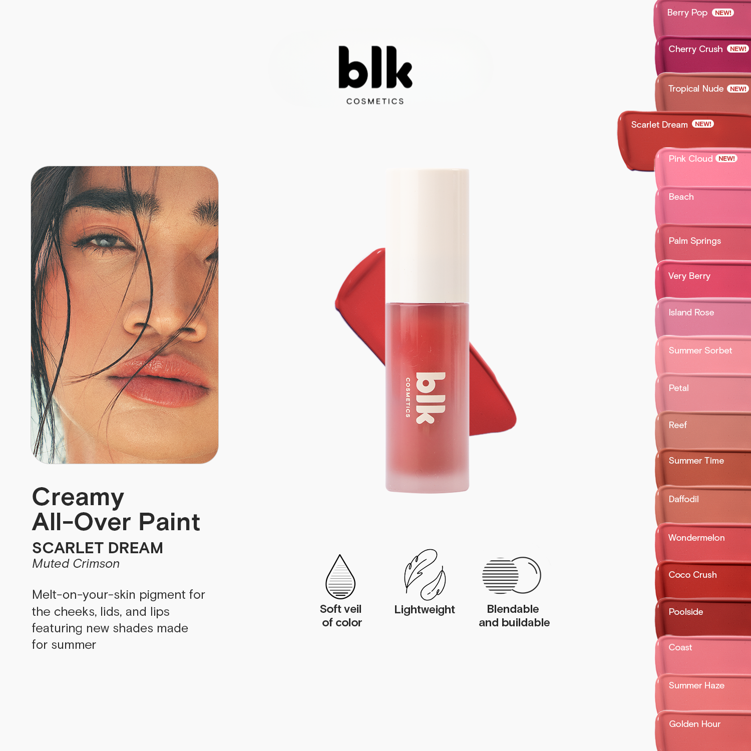 BLK Cosmetics Creamy All-Over Paint