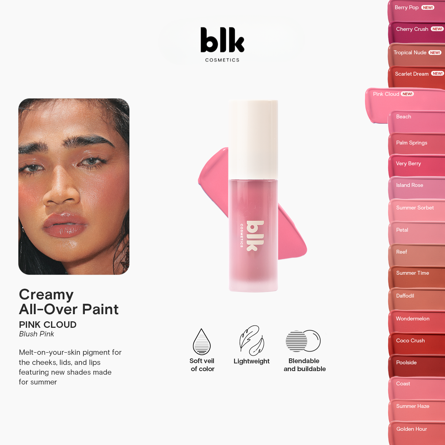 BLK Cosmetics Creamy All-Over Paint