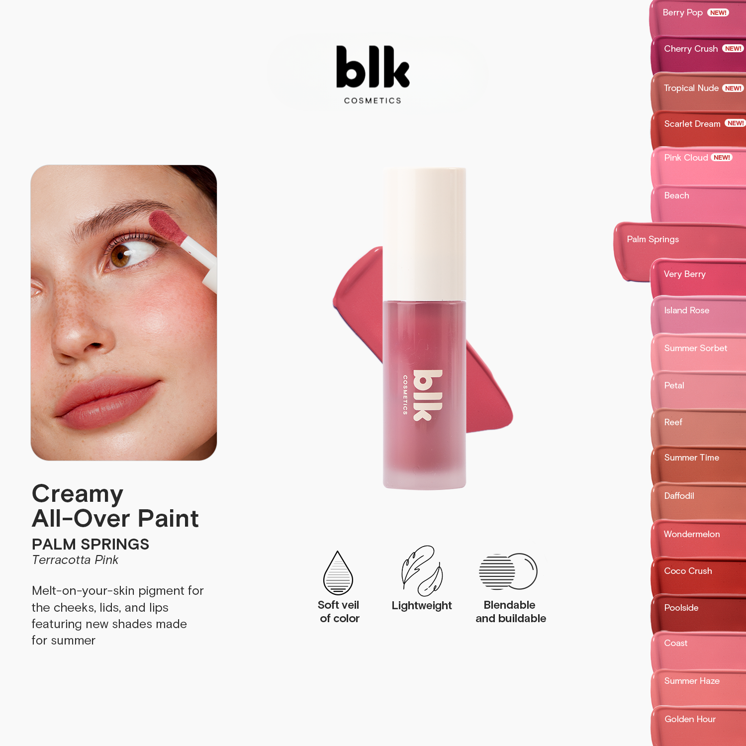 BLK Cosmetics Creamy All-Over Paint
