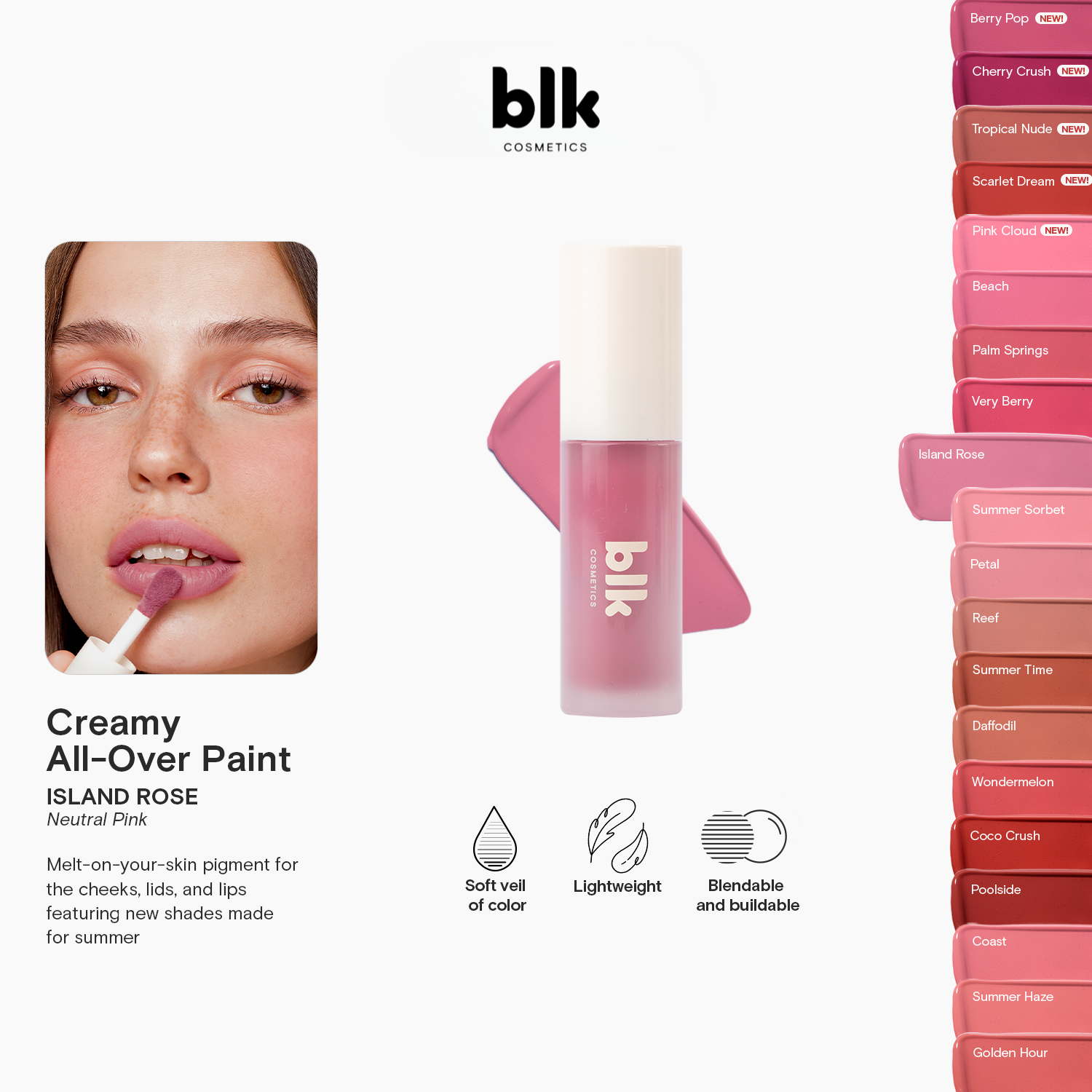 BLK Cosmetics Creamy All-Over Paint