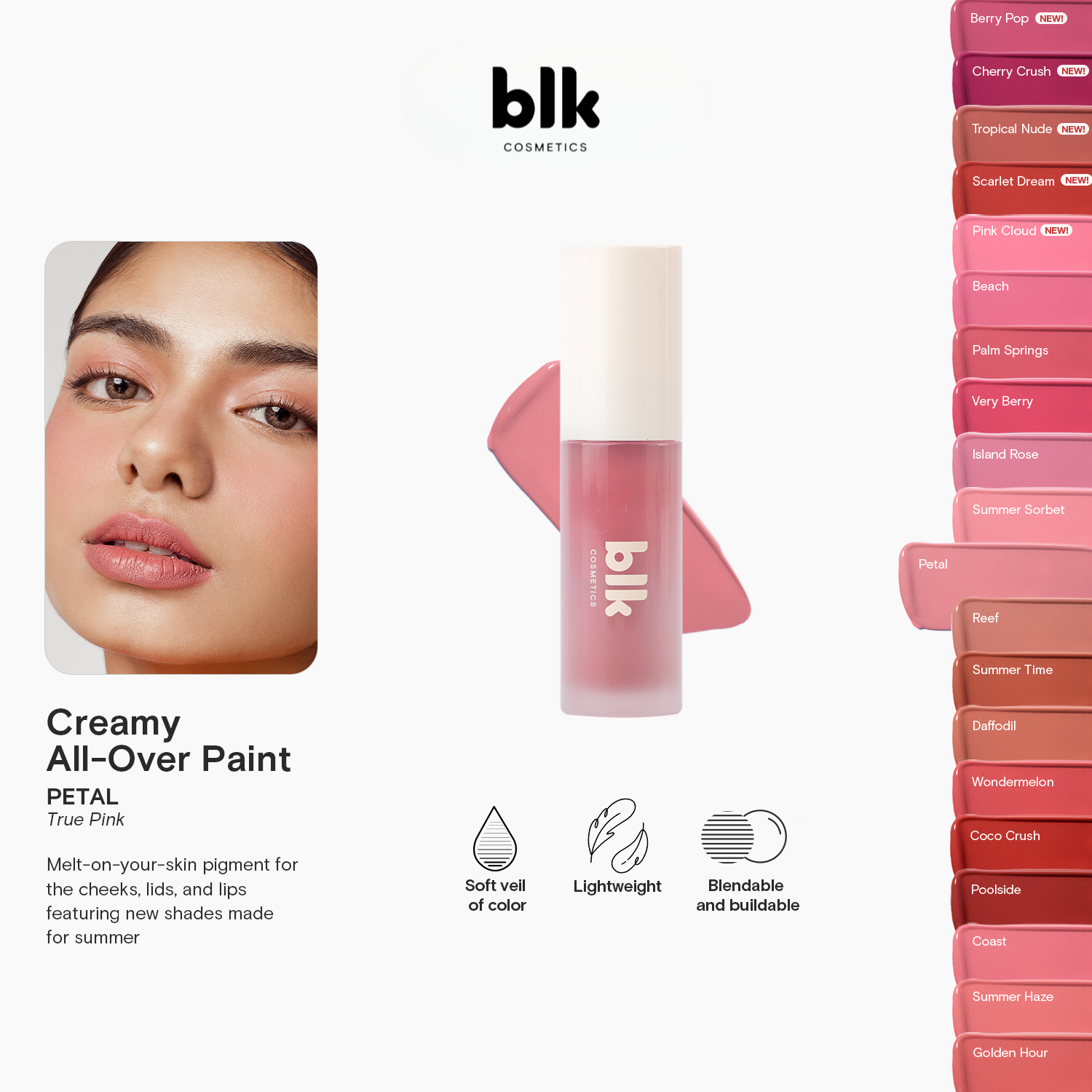 BLK Cosmetics Creamy All-Over Paint