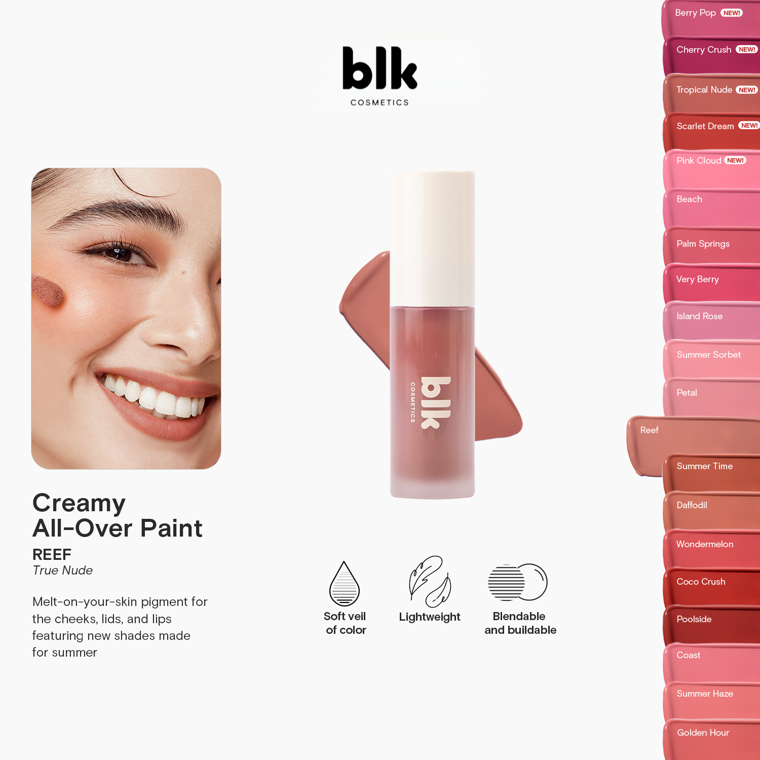BLK Cosmetics Creamy All-Over Paint