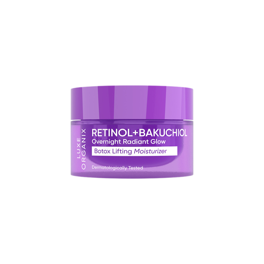 Luxe Organix Retinol + Bakuchiol Overnight Radiant Glow Botox Lifting Moisturizer 50g