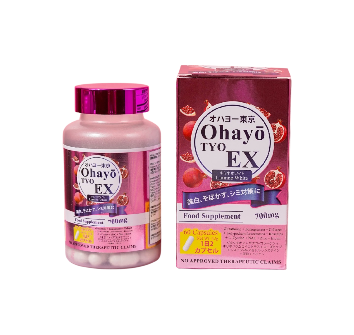 Ohayo Tyo Ex Lumine White 60caps