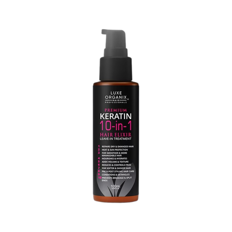 Luxe Organix Premium Keratin 10-in-1 Hair Elixir Leave-in Treatment 100ml