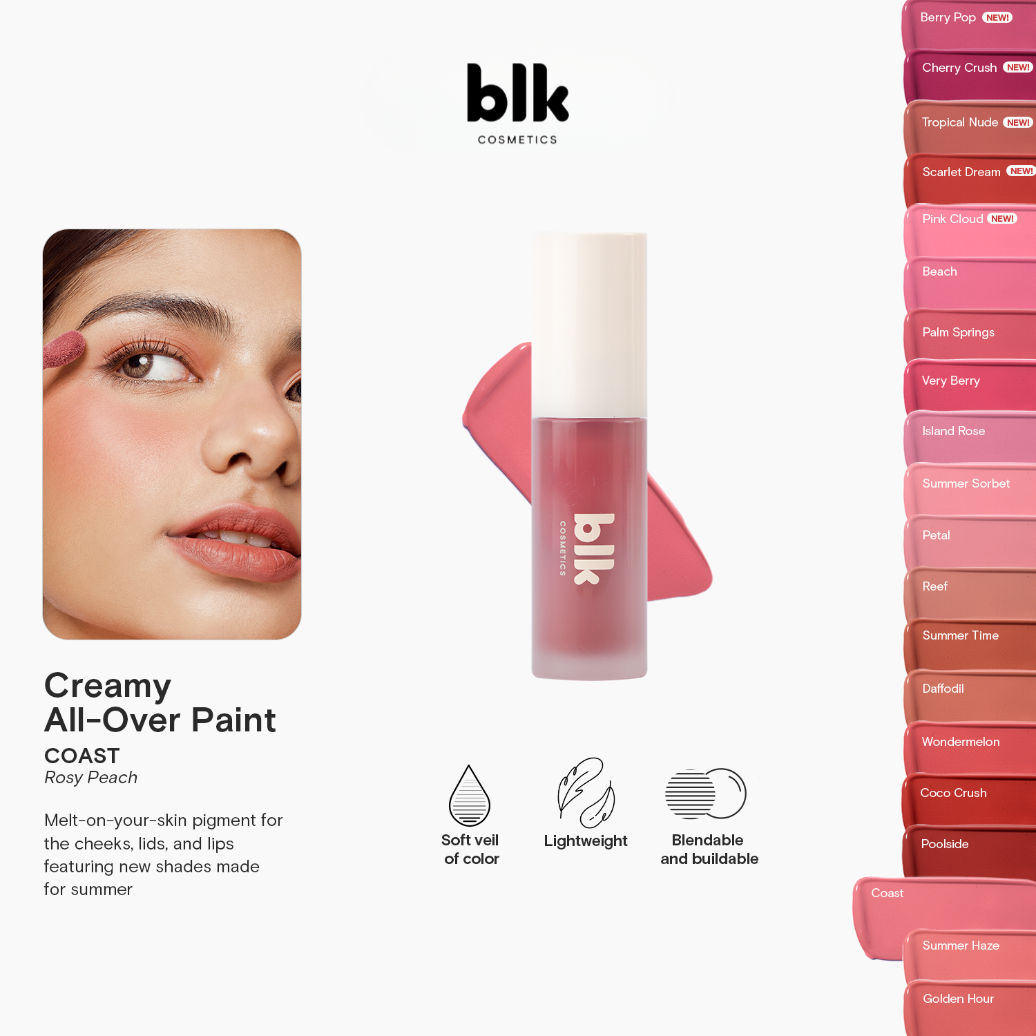 BLK Cosmetics Creamy All-Over Paint