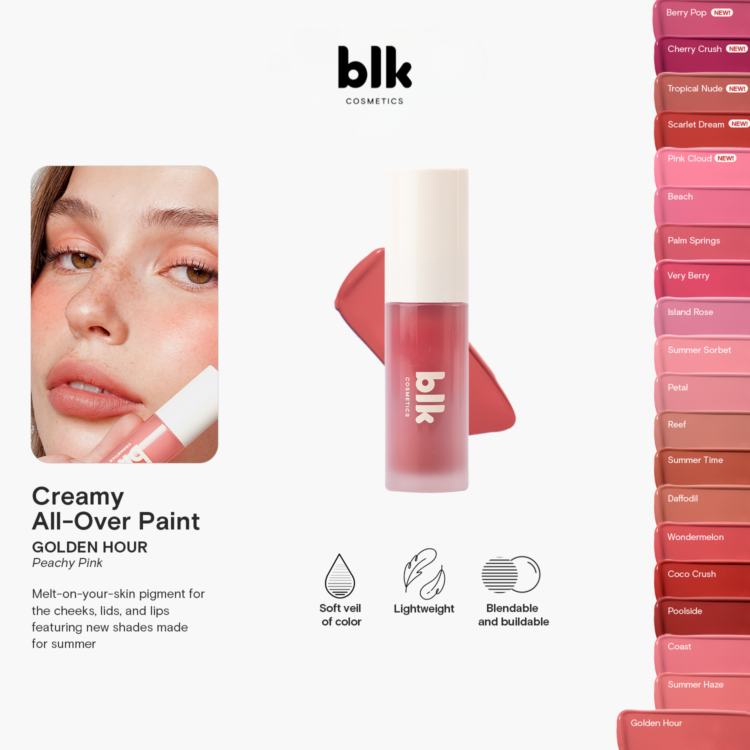 BLK Cosmetics Creamy All-Over Paint