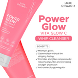 Luxe Organix Power Glow Brightening Vitamin C Whip Cleanser 150ml
