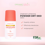 Organic Skin Japan Intensive Whitening Underarm Powder Dry Deodorant Roll On 40ml
