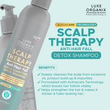 Luxe Organix Scalp Therapy Anti-Hair Fall Gentle Clarifying Detox Shampoo 270ml