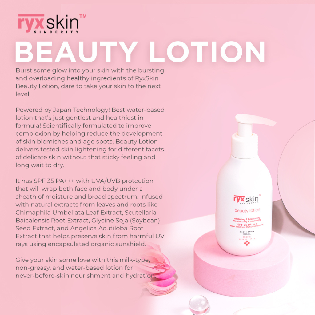 RyxSkin Sincerity Beauty Lotion SPF 35 PA +++ 200ml