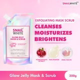 SnailWhite Glow Jelly Mask and Scrub 200g