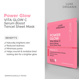 Luxe Organix Power Glow Serum Boost Sheet Mask 25ml
