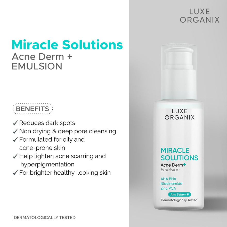 Luxe Organix AHA-BHA Miracle Solutions Emulsion 80ml