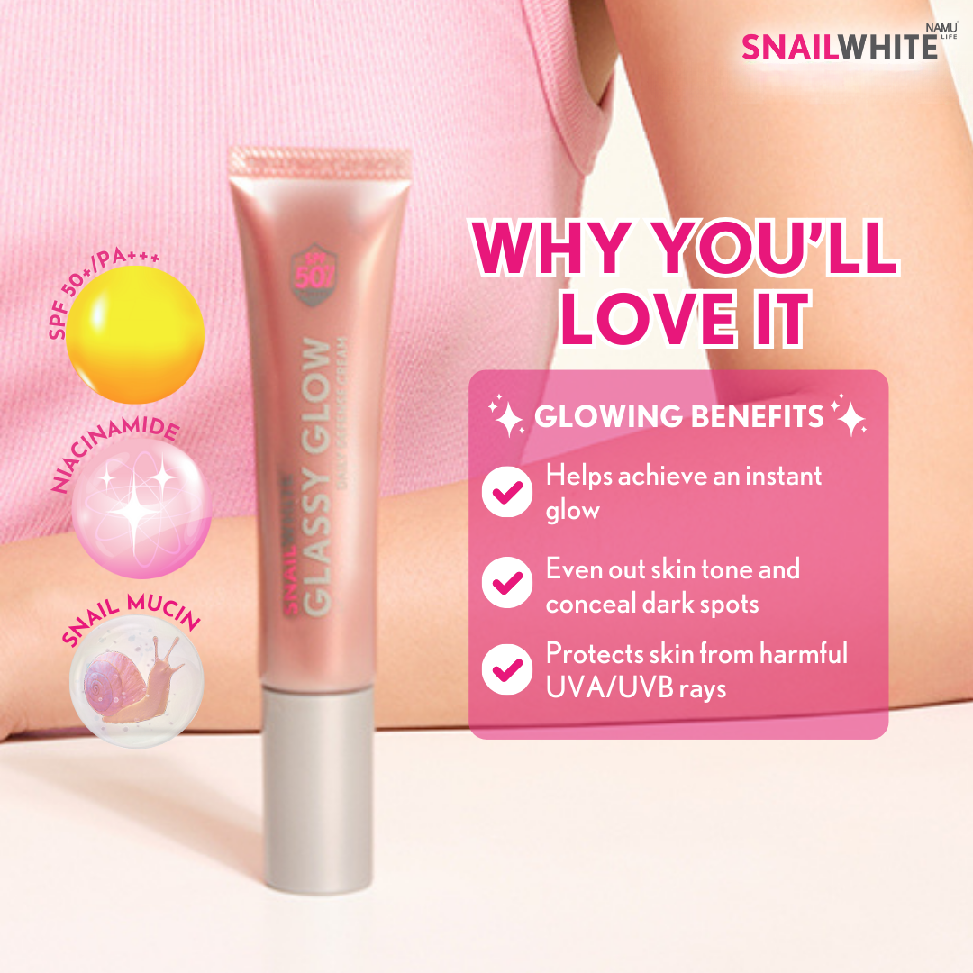 SnailWhite Glassy Glow Daily Defense Cream SPF 50+ PA+++ 30ml