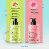 Perfect Glow Skin Glowry Grass Green AHA Fruit Acid Smooth Skin Body Wash