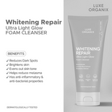 Luxe Organix Whitening Repair Ultra Light Glow Foam Cleanser 150ml