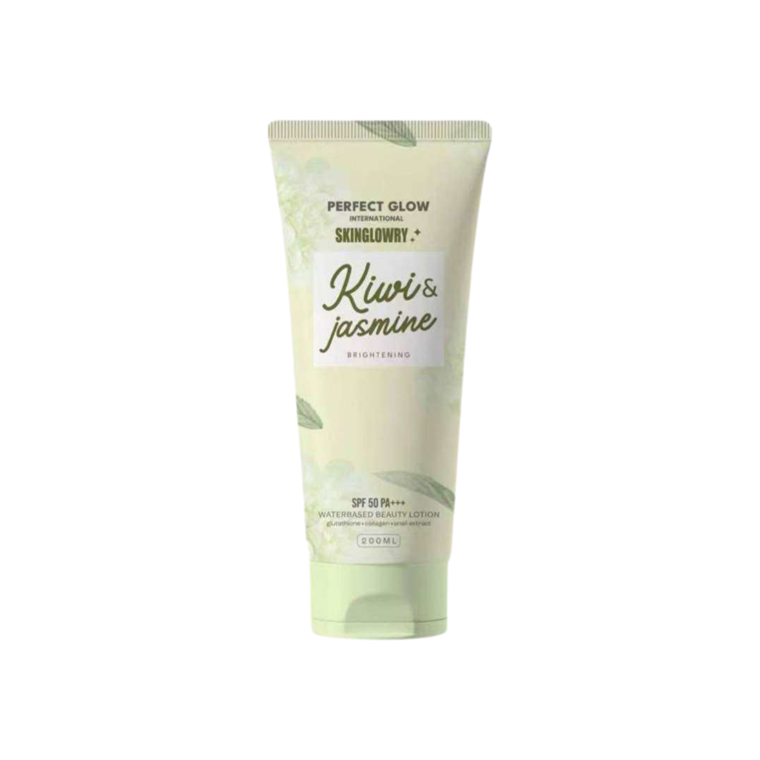 Perfect Glow Skin Glowry Kiwi and Jasmine Brightening SPF50 PA+++ Waterbased Beauty Lotion