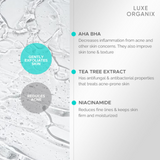 Luxe Organix AHA-BHA Miracle Solutions Facial Cleanser 150g