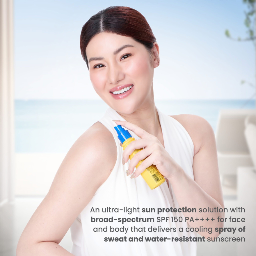 Luxe Organix 6-in-1 Maxshield Invisible UV Mist Face & Body Sunscreen SPF150