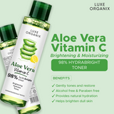 Luxe Organix 98% Aloe Vera Calming Toner 150ml