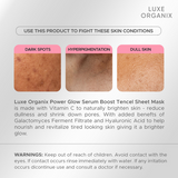Luxe Organix Power Glow Serum Boost Sheet Mask 25ml