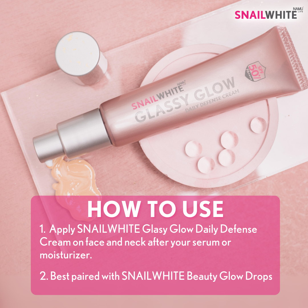 SnailWhite Glassy Glow Daily Defense Cream SPF 50+ PA+++ 30ml