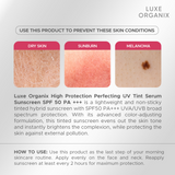 Luxe Organix High Protection Perfecting UV Tint Serum Sunscreen SPF 50 PA +++ 40g