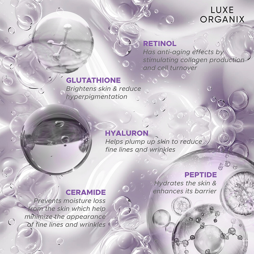 Luxe Organix Retinol + Gluta Whitening Serum Lotion 350ml