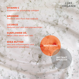 Luxe Organix Niacinamide Plus Papaya Gluta Velvet Shower Salt Scrub 320g