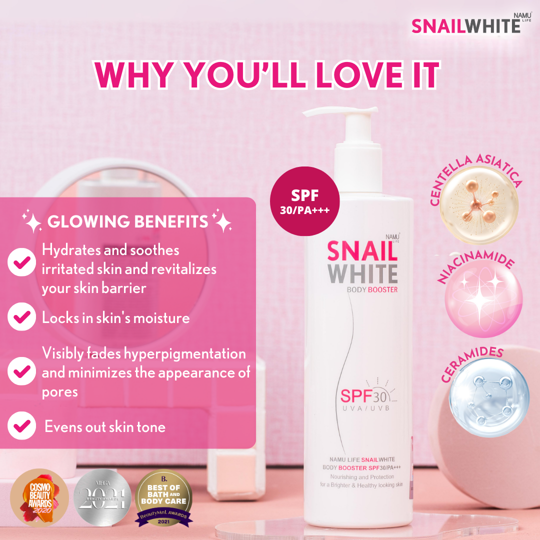 SnailWhite Body Booster SPF 30 PA+++ 200ml / 350ml