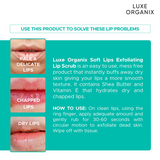 Luxe Organix Soft Lips Exfoliating Lip Scrub