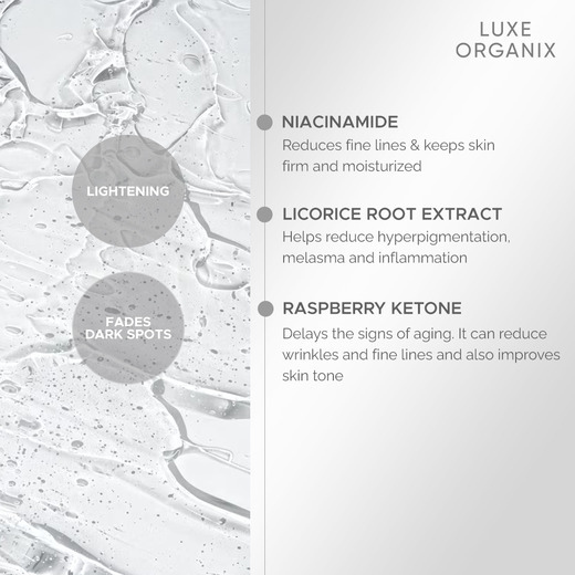 Luxe Organix Whitening Repair Ultra Light Glow Foam Cleanser 150ml