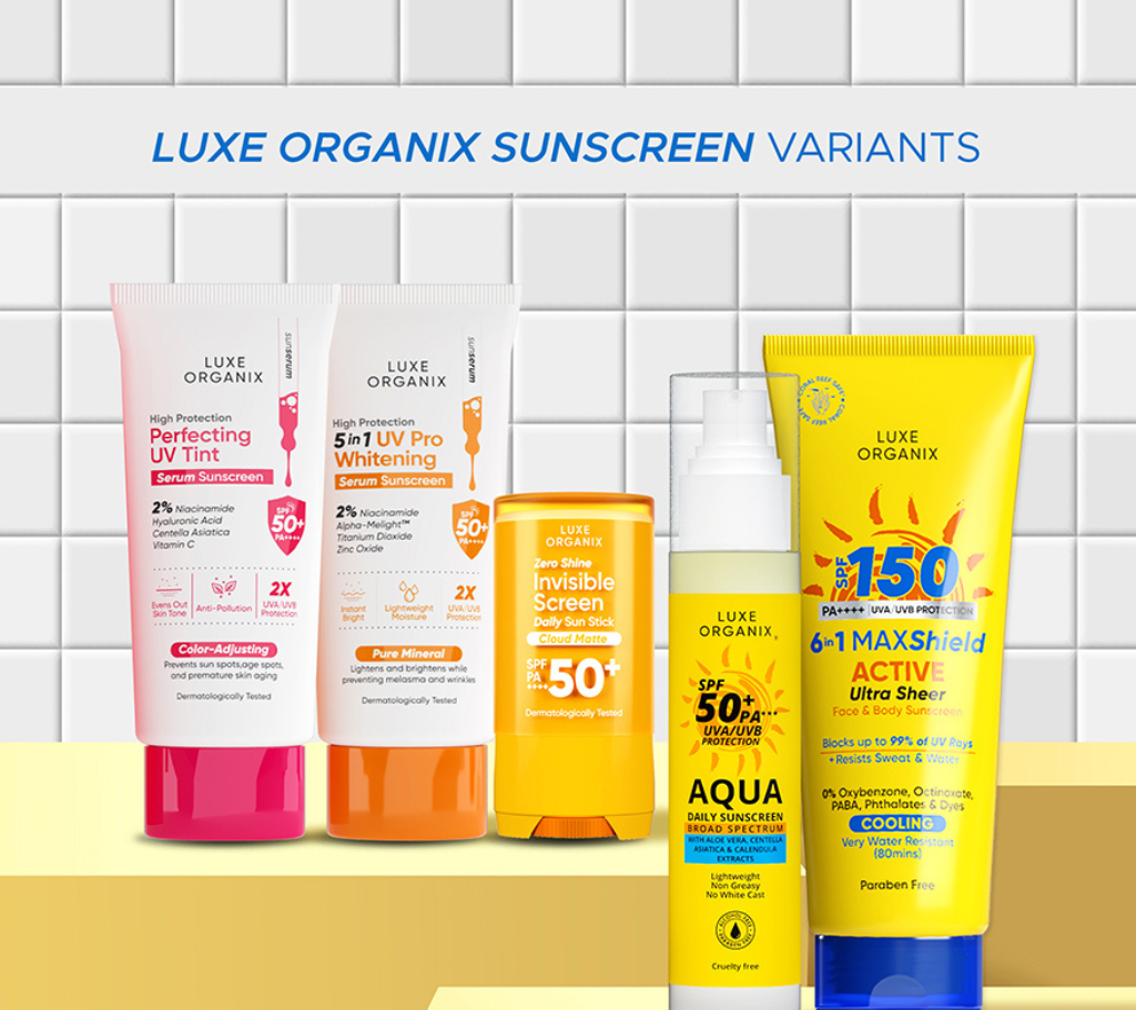 Luxe Organix Zero Shine Invisible Screen Daily Sun Stick SPF100 17g