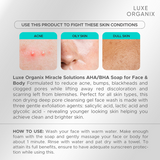 Luxe Organix AHA-BHA Miracle Solutions Soap for Face and Body 135g