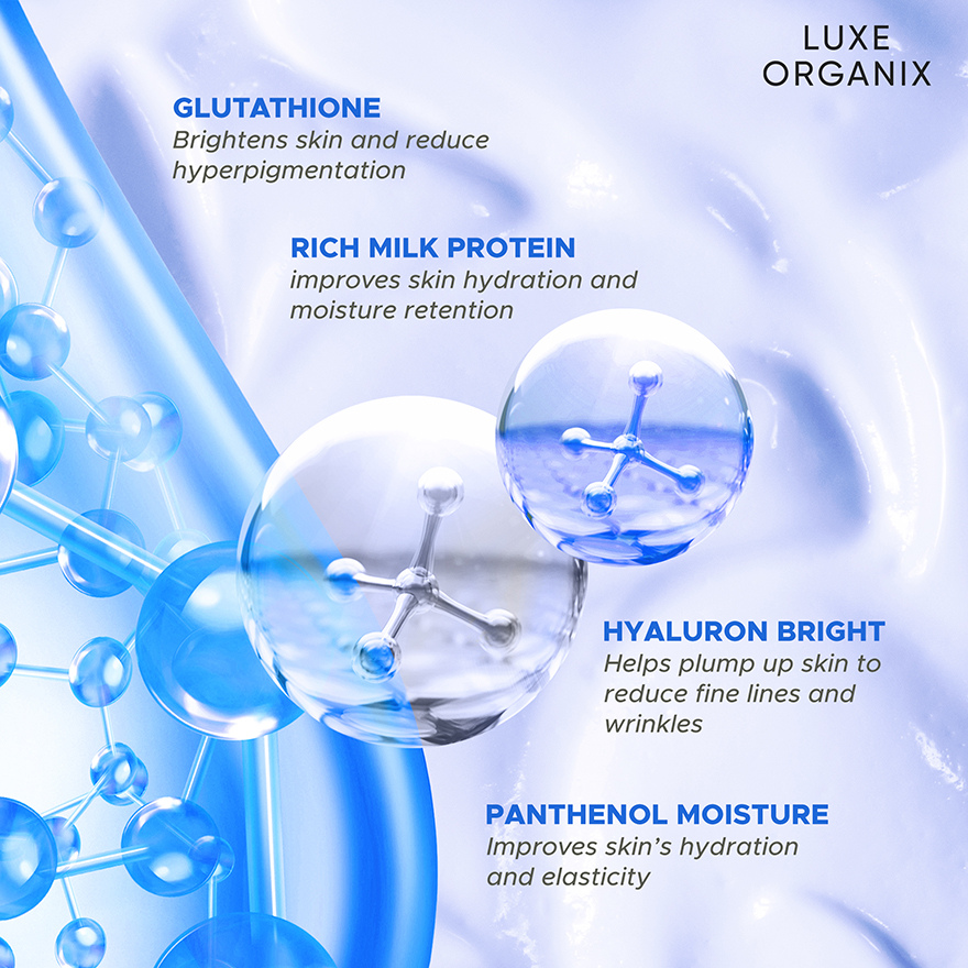 Luxe Organix Milk + Gluta Whitening Serum Lotion 350ml