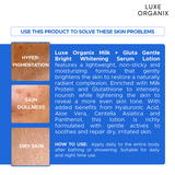 Luxe Organix Milk + Gluta Whitening Serum Lotion 350ml