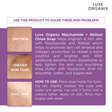 Luxe Organix Niacinamide + Retinol Cloud Soap 80g x 3