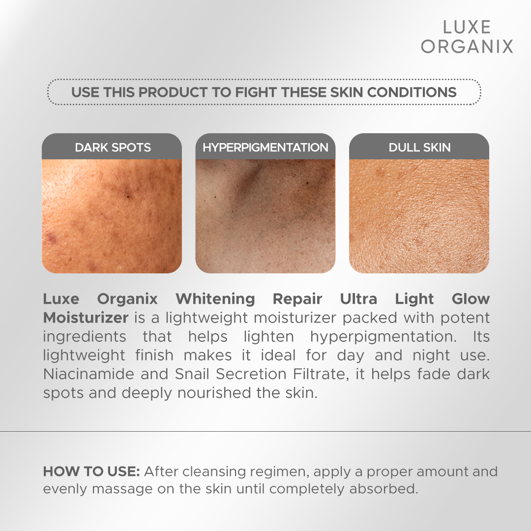 Luxe Organix Whitening Repair Ultra Light Glow Moisturizer