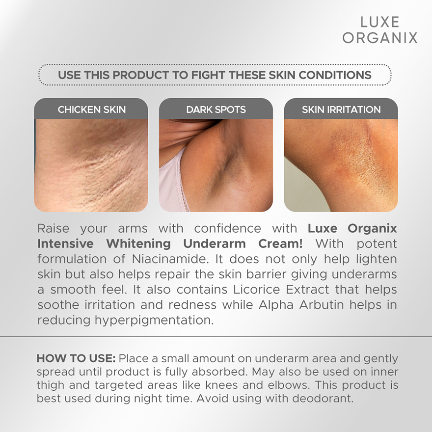 Luxe Organix Intensive Whitening Underarm Cream