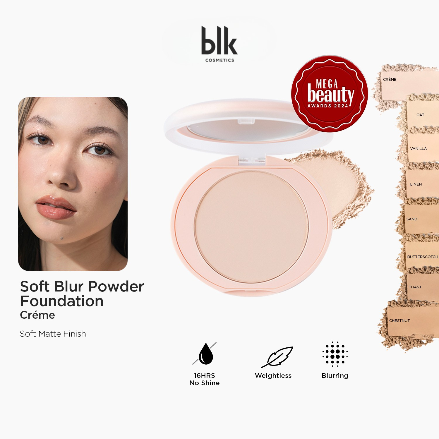 BLK Cosmetics Daydream Soft Blur Powder Foundation