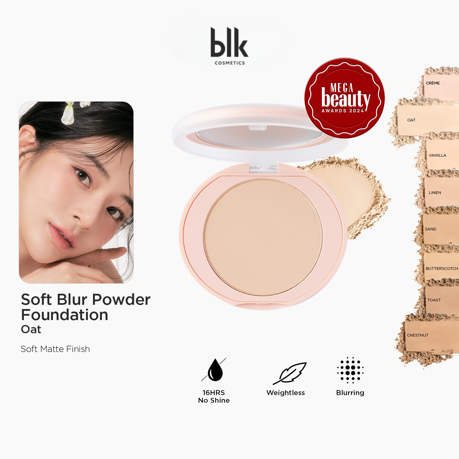 BLK Cosmetics Daydream Soft Blur Powder Foundation