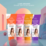 Luxe Organix Niacinamide + Alpha Arbutin Velvet Shower Salt Scrub 320g