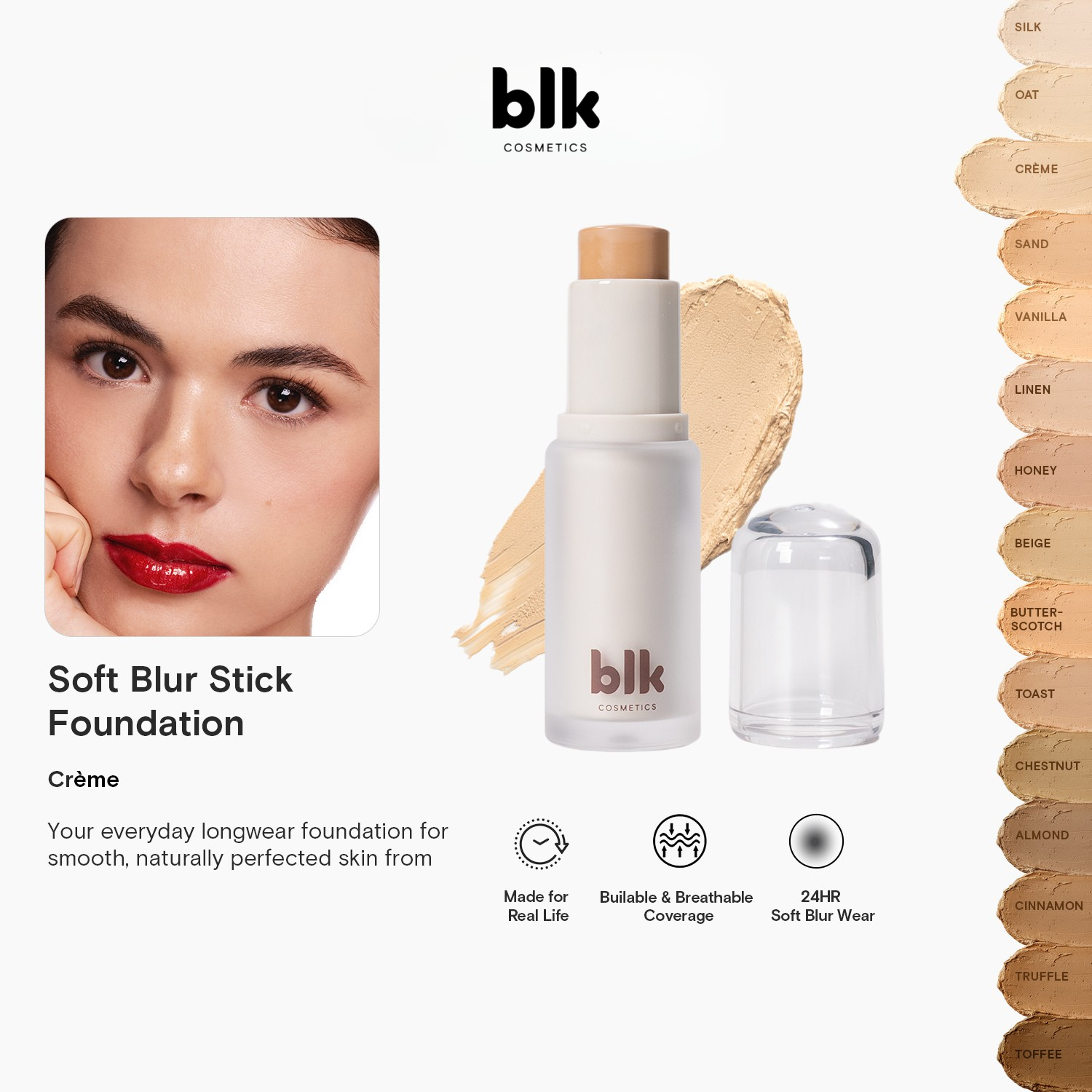 BLK Cosmetics Soft Blur Stick Foundation