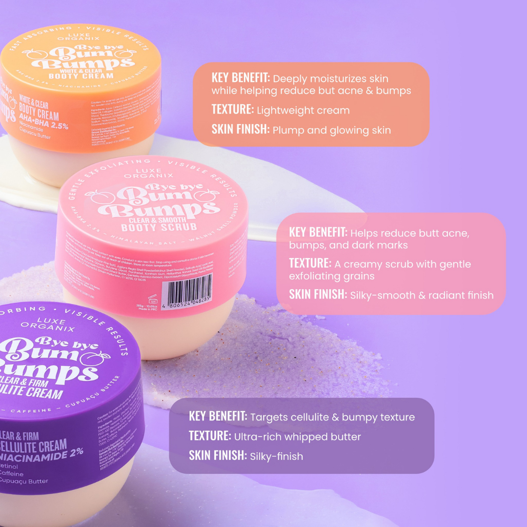 Luxe Organix Bye Bye Bum Bumps Clear & Firm Cellulite Cream