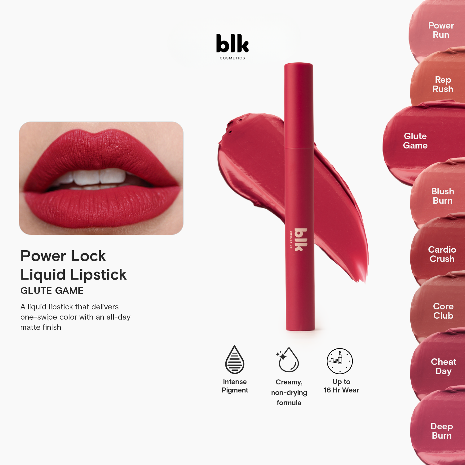 BLK Cosmetics Power Lock Liquid Lipstick