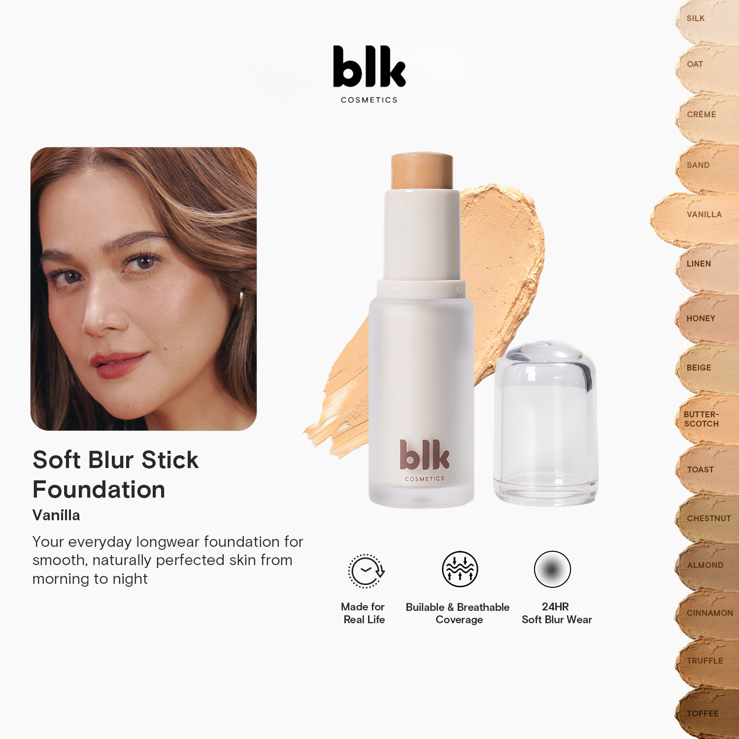 BLK Cosmetics Soft Blur Stick Foundation