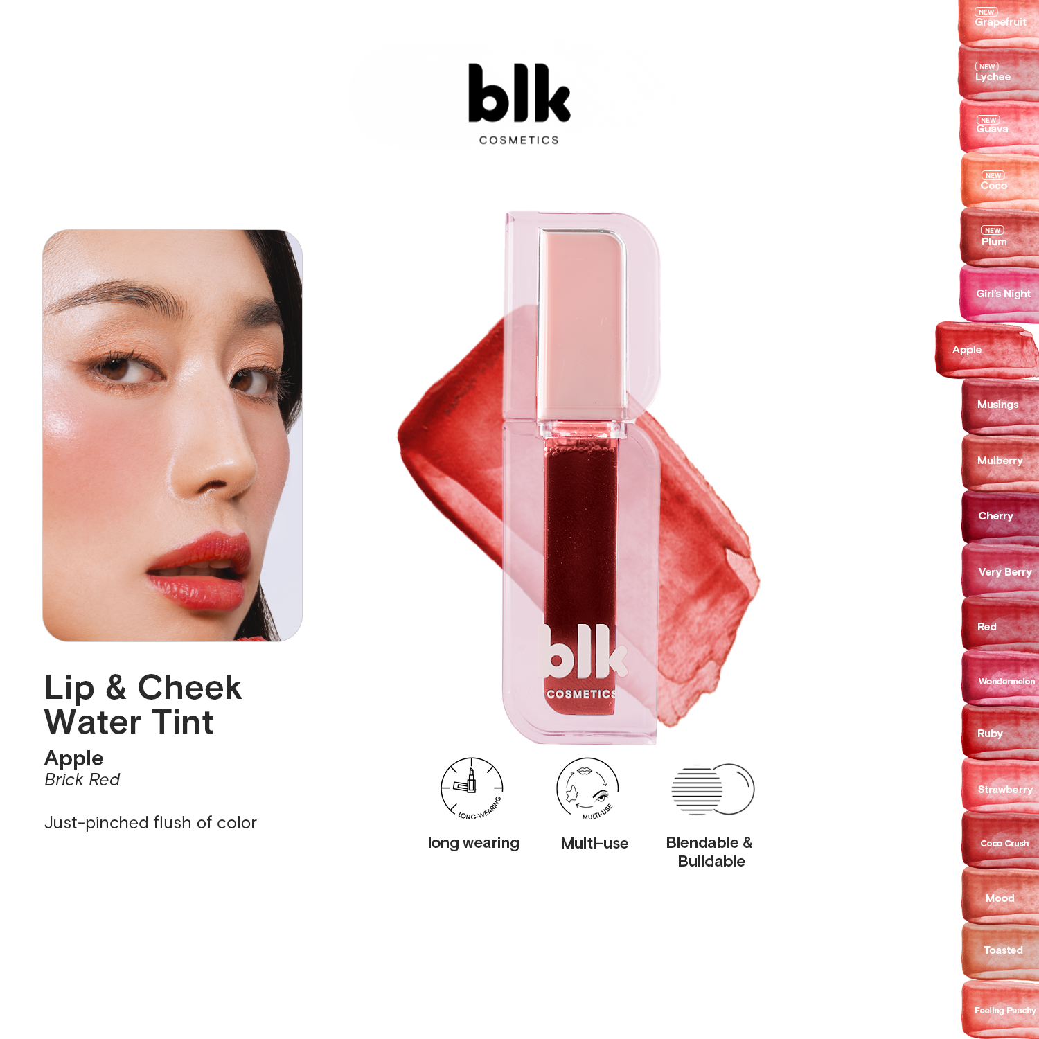 BLK Cosmetics Lip and Cheek Water Tint