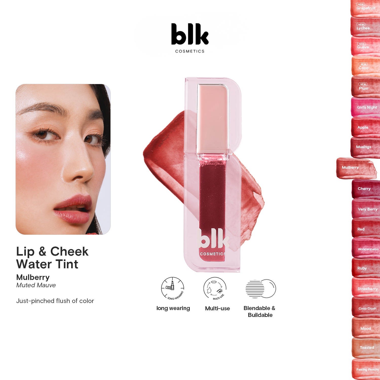BLK Cosmetics Lip and Cheek Water Tint